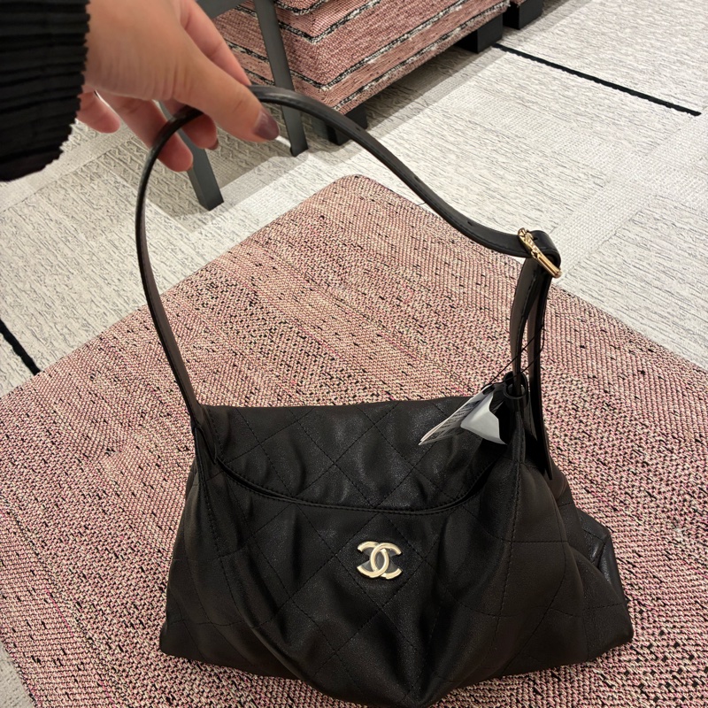 誰在找🧐香奈兒Chanel 中號 流浪包 黑色hono 🉑肩背🉑手提 包身輕👍-5