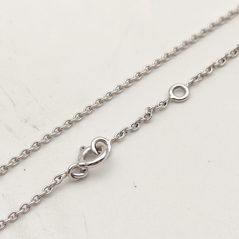 HERMES AmulettesBirkin項鏈滿鑽18K白金/鑽石-3