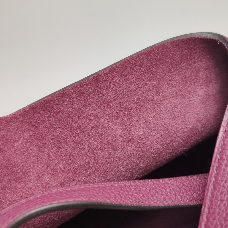 Hermes Picotin菜籃包18手提包Clemence(TC)牛皮銀扣P9海葵紫-8