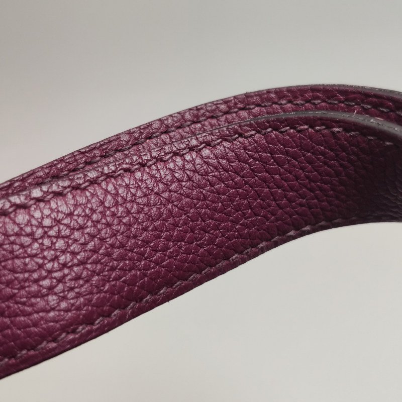 Hermes Picotin菜籃包18手提包Clemence(TC)牛皮銀扣P9海葵紫-15