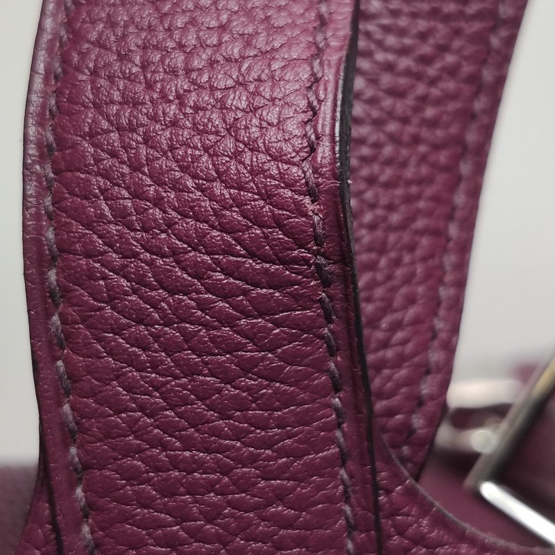 Hermes Picotin菜籃包18手提包Clemence(TC)牛皮銀扣P9海葵紫-16