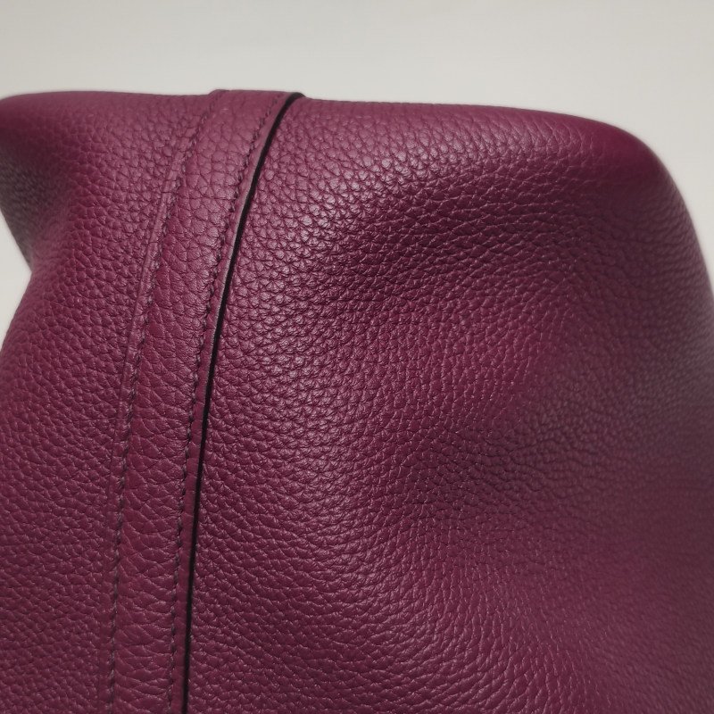 Hermes Picotin菜籃包18手提包Clemence(TC)牛皮銀扣P9海葵紫-18