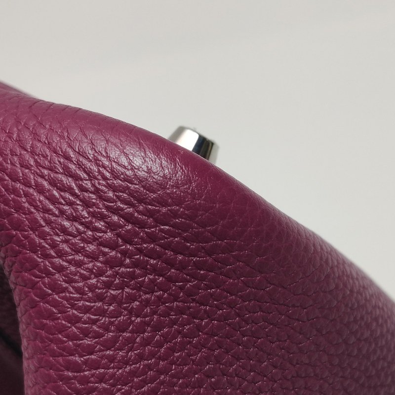 Hermes Picotin菜籃包18手提包Clemence(TC)牛皮銀扣P9海葵紫-20