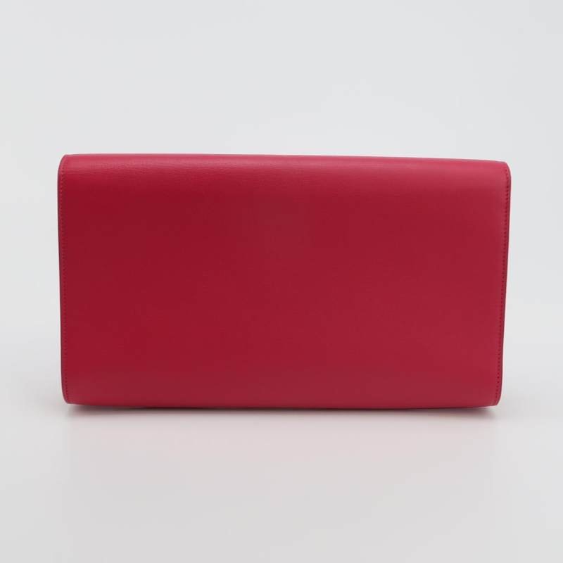 Saint Laurent 牛皮純色字母Logo手拿包-3
