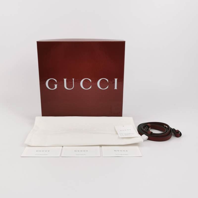 Gucci Ophidia迷你牛皮帆布條紋雙G斜背包單肩包-8