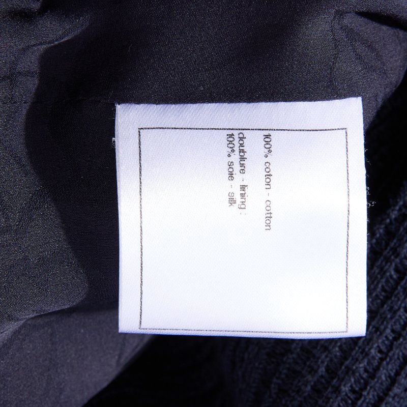 ❤️CHANEL 深藍色經典外套 薄款 適合春夏 精緻CC紐扣-8