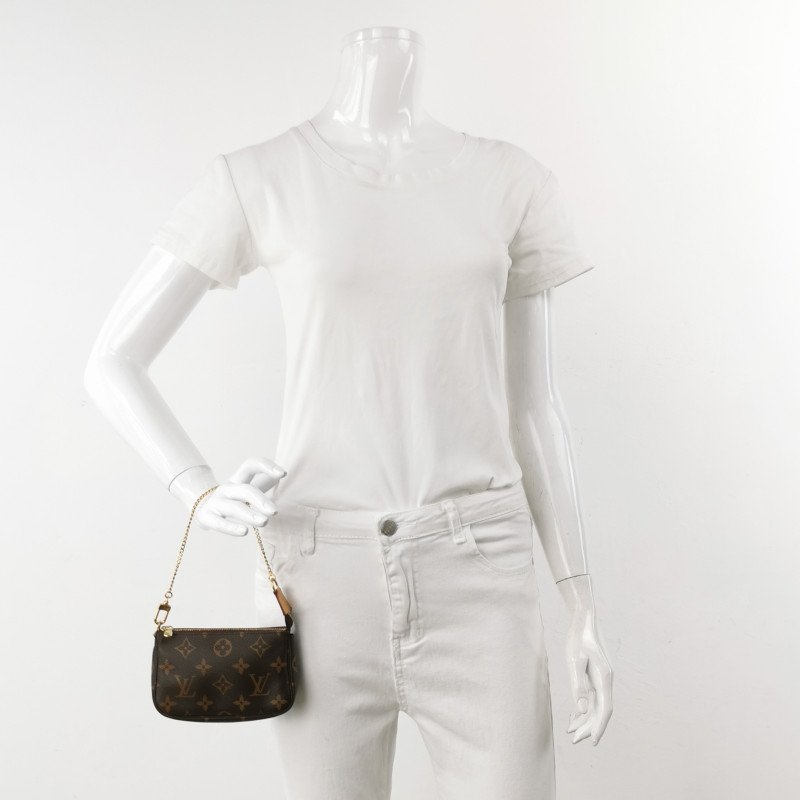 Louis Vuitton(LV)Accessories麻將包迷你植鞣革Monogram印花手提包-1