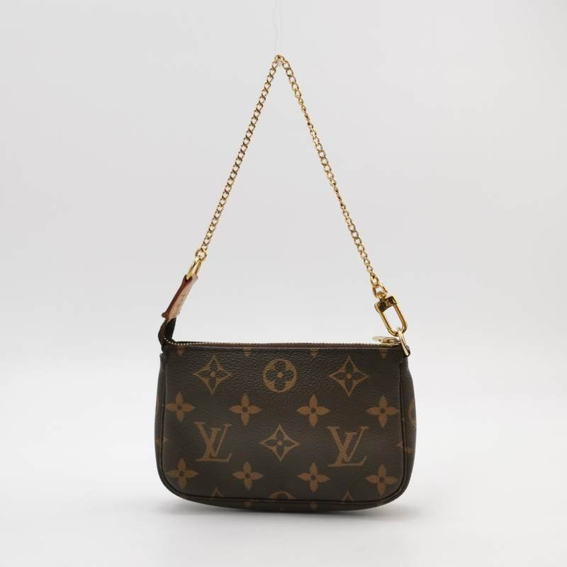Louis Vuitton(LV)Accessories麻將包迷你植鞣革Monogram印花手提包-4