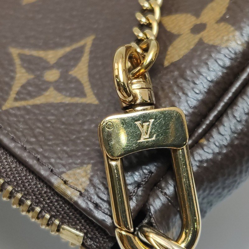 Louis Vuitton(LV)Accessories麻將包迷你植鞣革Monogram印花手提包-8