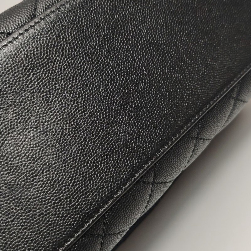 Chanel Coco Handle大號牛皮菱格絎縫優雅手柄 斜背包單肩包-22