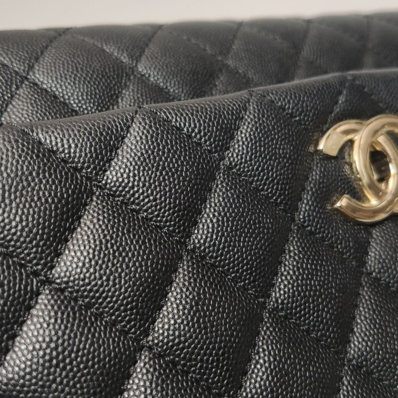 Chanel Coco Handle大號牛皮菱格絎縫優雅手柄 斜背包單肩包-23