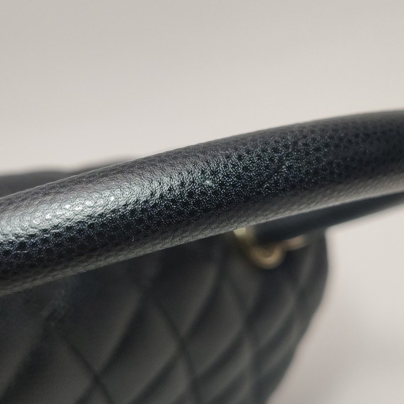 Chanel Coco Handle大號牛皮菱格絎縫優雅手柄 斜背包單肩包-25