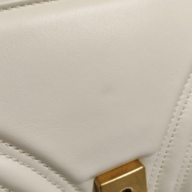 Gucci GG Marmont中型牛皮V紋絎縫雙G標誌口 蓋包肩背包-20