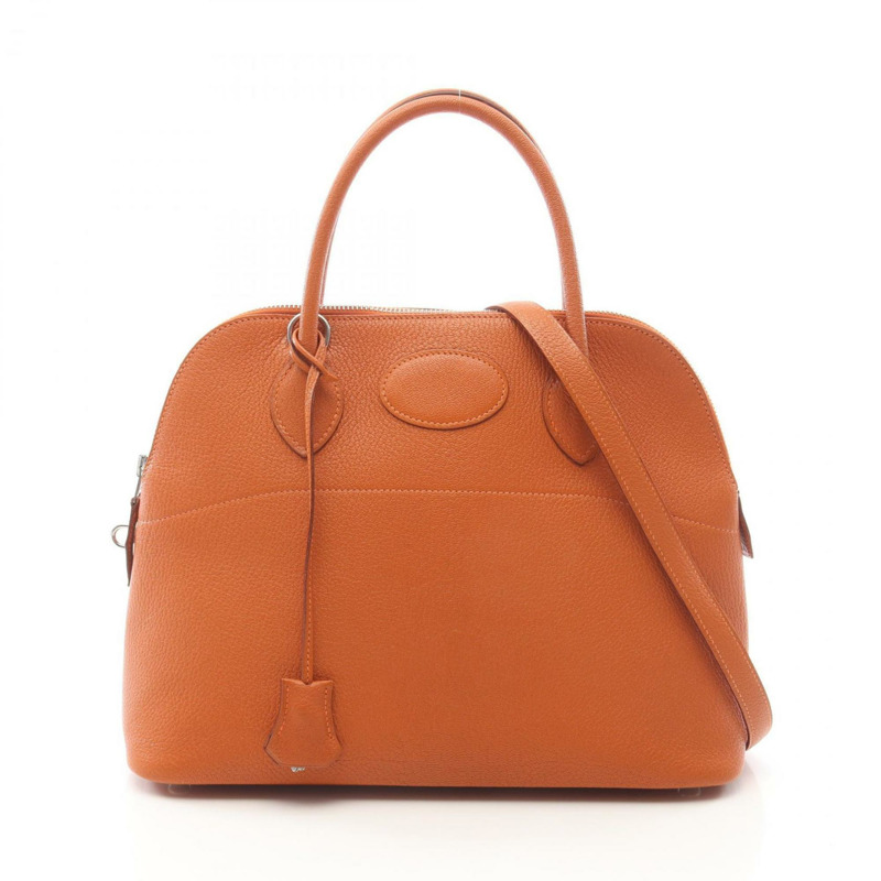 愛馬仕 Bolide 31 手提包,山羊皮,女士,橙色-0