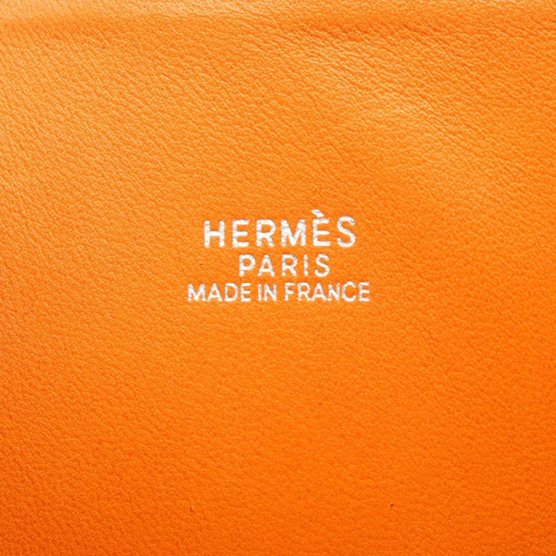 愛馬仕 Bolide 31 手提包,山羊皮,女士,橙色-3