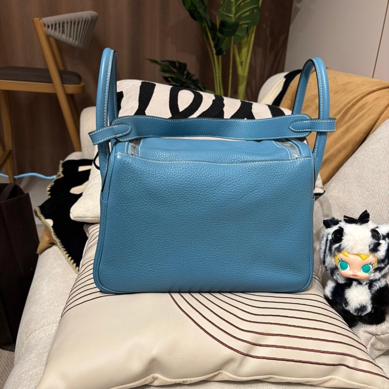 Hermes Lindy 30,BLUE JEAN 牛仔藍 Stamp T-2