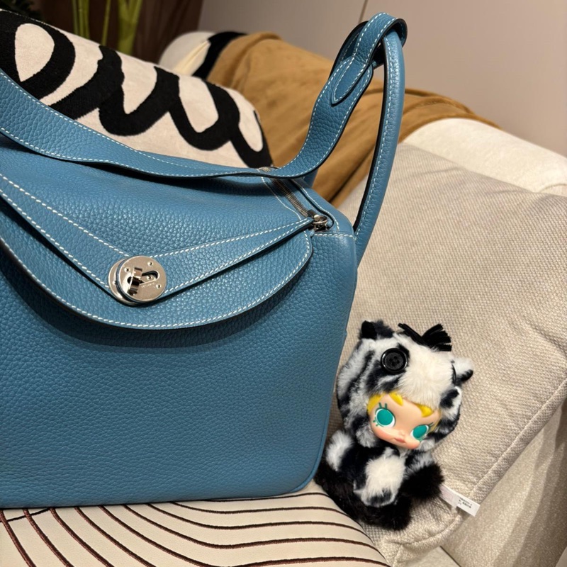 Hermes Lindy 30,BLUE JEAN 牛仔藍 Stamp T-4