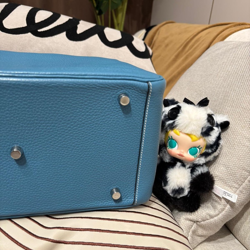 Hermes Lindy 30,BLUE JEAN 牛仔藍 Stamp T-6