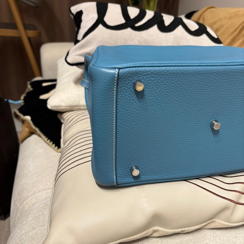 Hermes Lindy 30,BLUE JEAN 牛仔藍 Stamp T-7