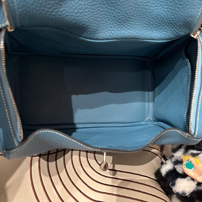 Hermes Lindy 30,BLUE JEAN 牛仔藍 Stamp T-10
