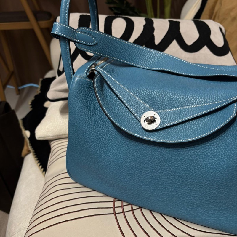Hermes Lindy 30,BLUE JEAN 牛仔藍 Stamp T-11