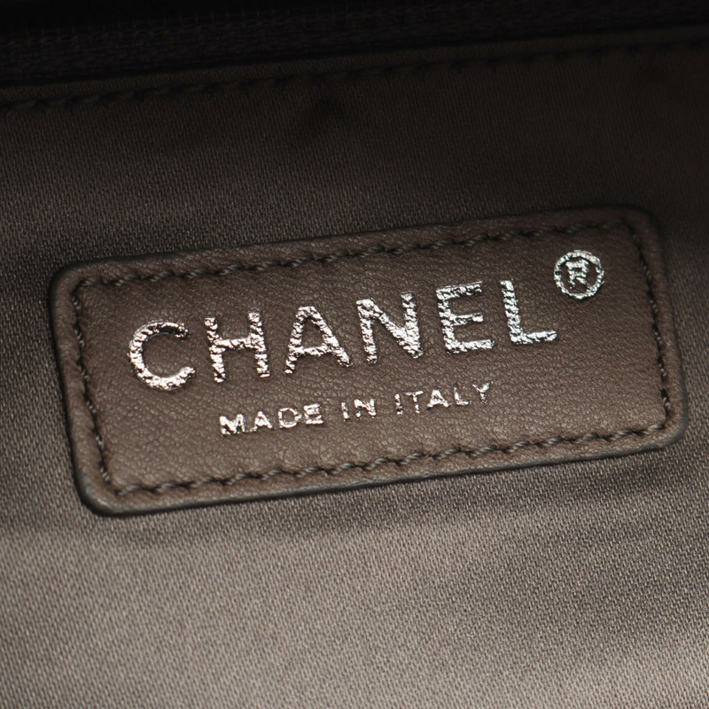 香奈兒 (CHANEL) 菱格紋鏈條單肩包,羊皮材質,黑色,二手,五金配件-3