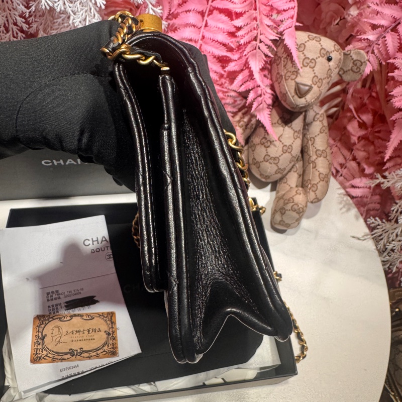 Chanel 鍅瑯釦woc 斜背包/王吉娜古董精品-5
