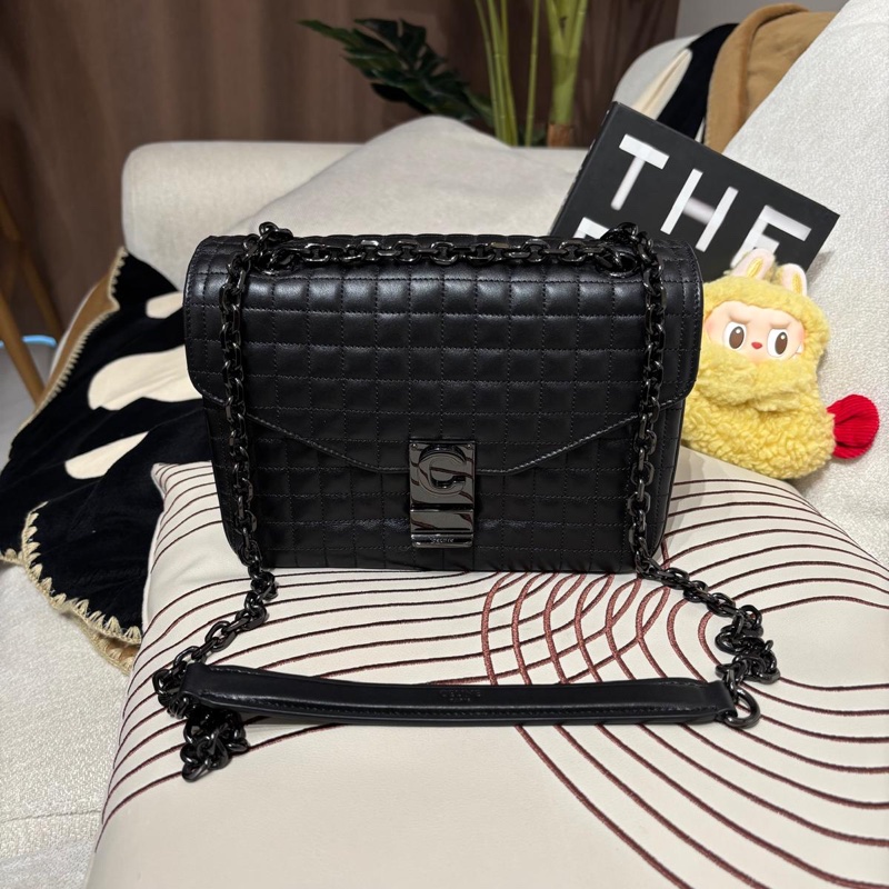 Celine So Black Calfskin Shoulder Bag-0