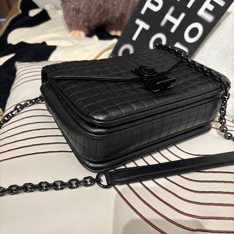 Celine So Black Calfskin Shoulder Bag-5