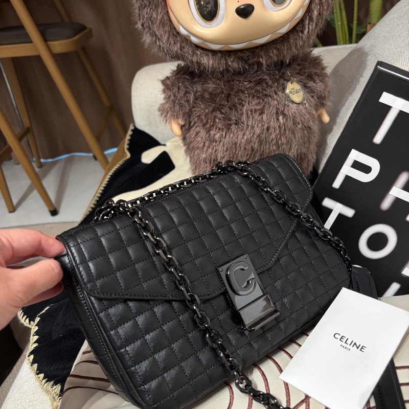 Celine So Black Calfskin Shoulder Bag-8