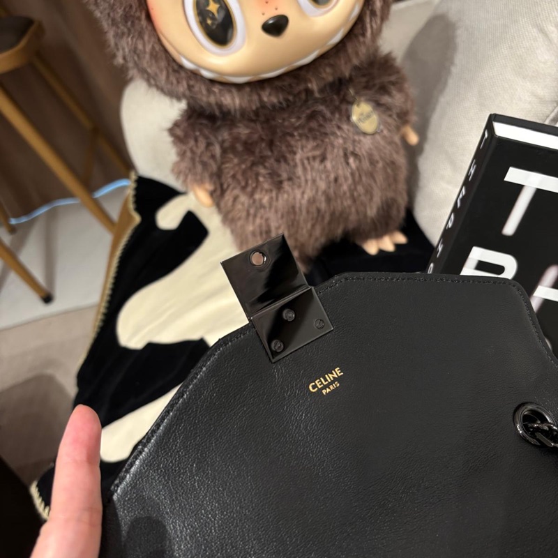 Celine So Black Calfskin Shoulder Bag-9