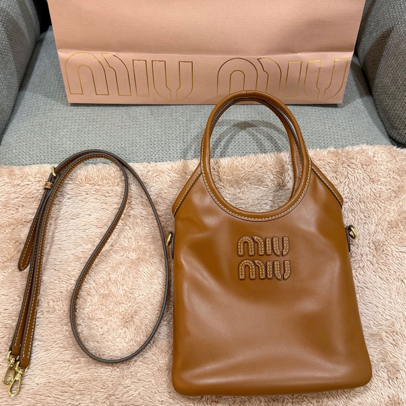 miumiu ivy mini焦糖棕-4
