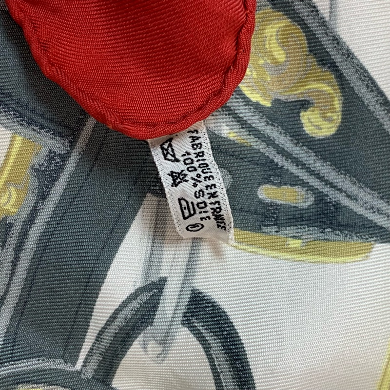 婚禮金色馬車twilly✨Hermes Vintage Hermes Carre 90 “Brides de Gala” in Red Silk Scarf-2