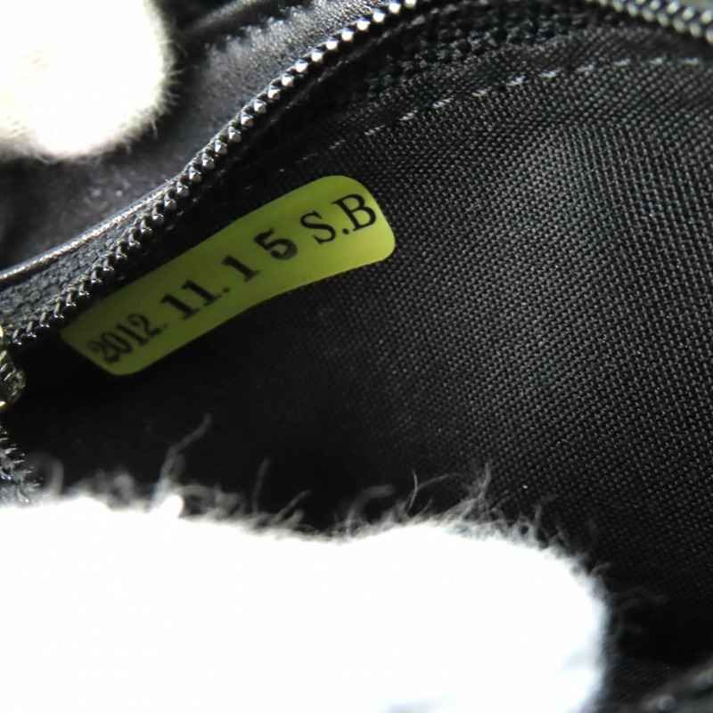 香奈兒復古 Coco Mark 皮革和 Orilag 毛皮手拿包,黑色,銀色五金,帶盒子,意大利製造,女士。-10