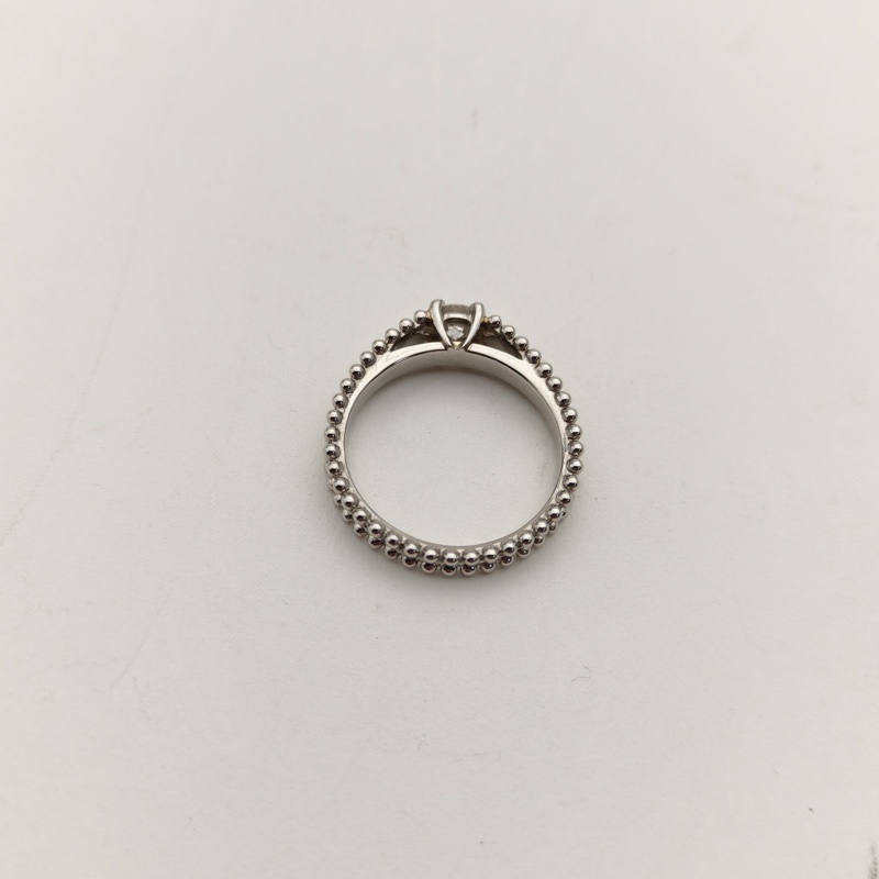 VAN CLEEF&ARPELS 鑽石pt950Estelle31分戒指52號-2