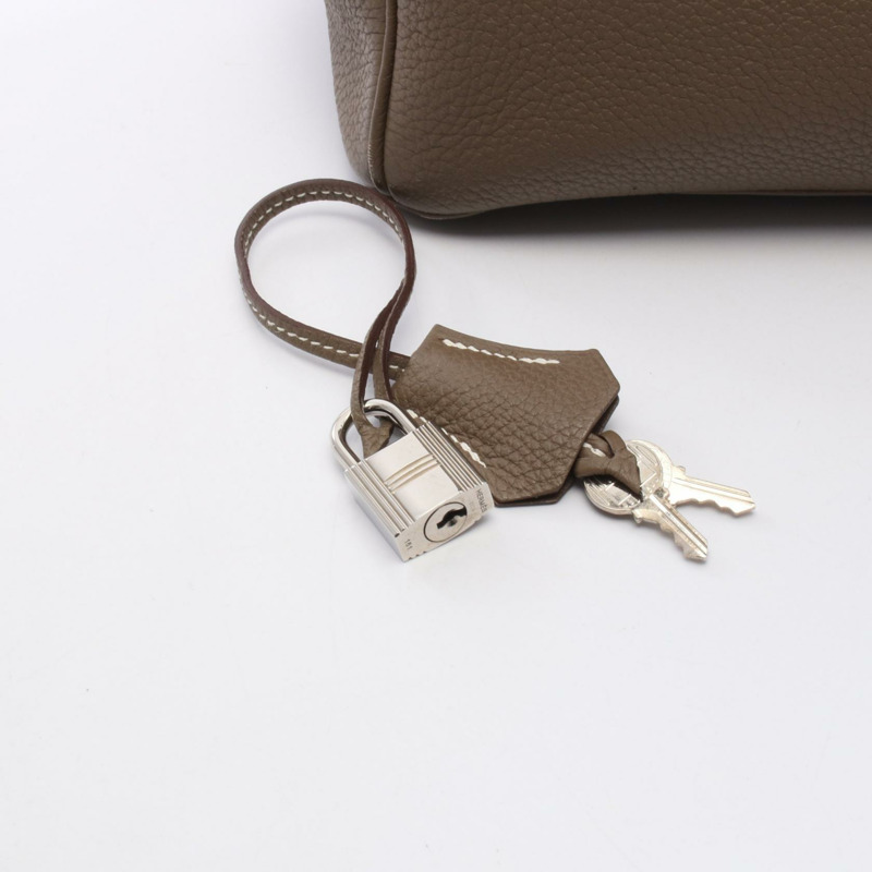 愛馬仕 Birkin 30 手提包，Togo 皮革，灰色/灰褐色，銀色五金，二手，女士款-5