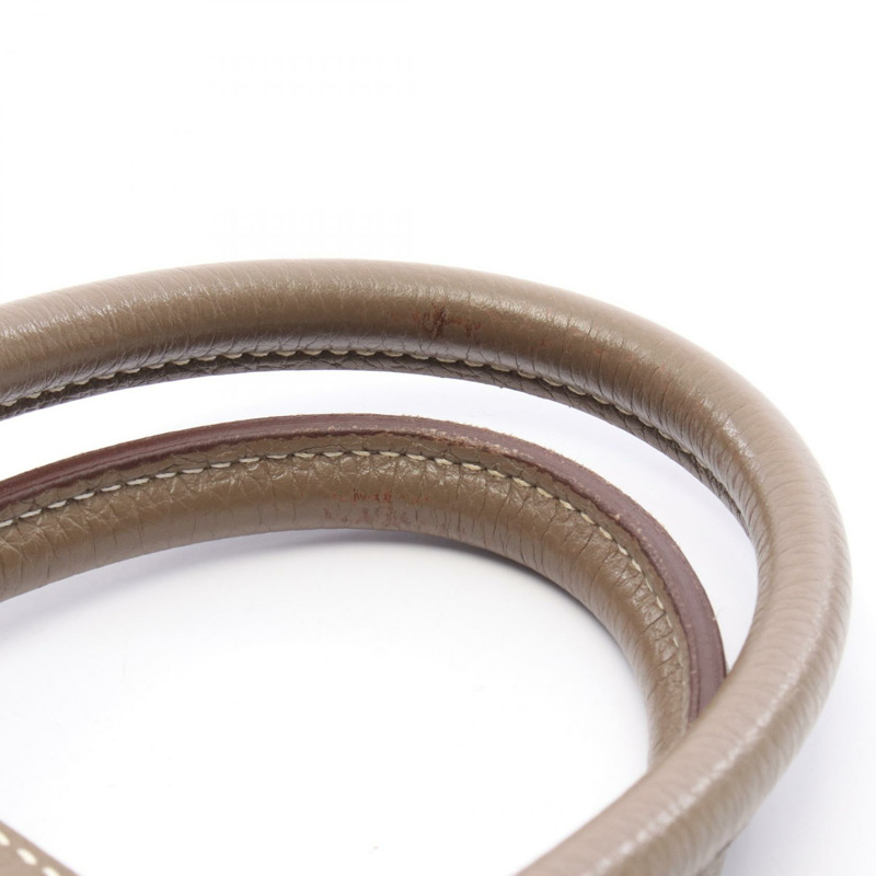 愛馬仕 Birkin 30 手提包，Togo 皮革，灰色/灰褐色，銀色五金，二手，女士款-11