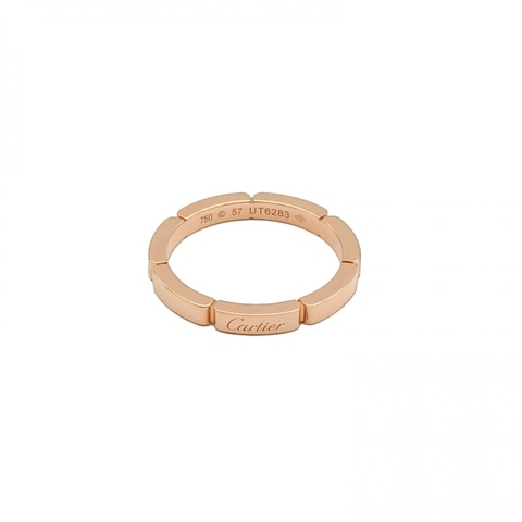 CARTIER 18K玫瑰金竹節戒指57碼18K