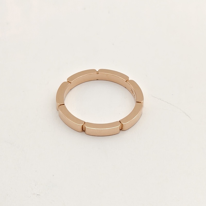 CARTIER 18K玫瑰金竹節戒指57碼18K-2