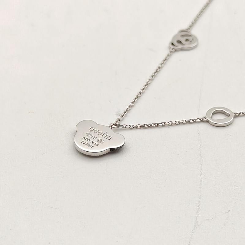 Qeelin 18K白金鑽石Bobo系列熊貓手鏈-2