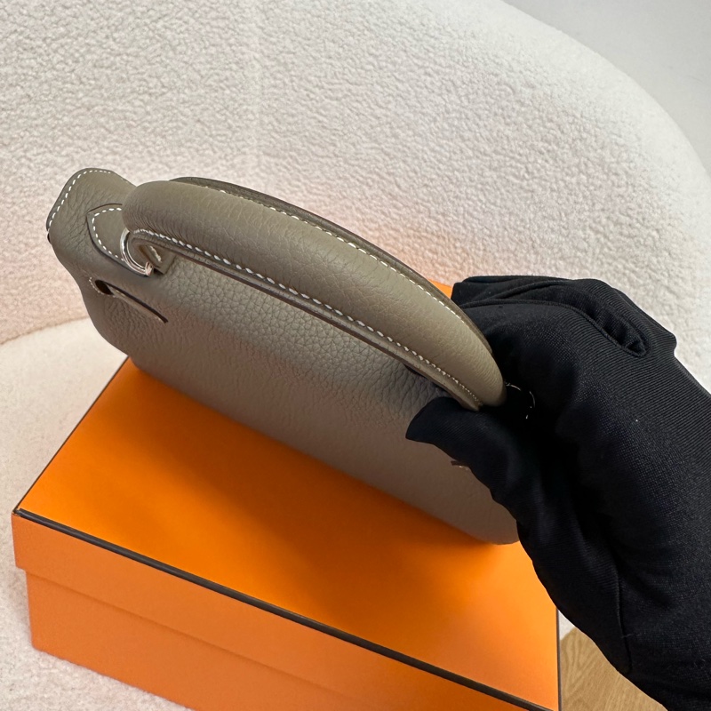 全新全套 Hermès Kelly25 大象灰 銀扣 Togo皮 W刻 24年12月購證-4