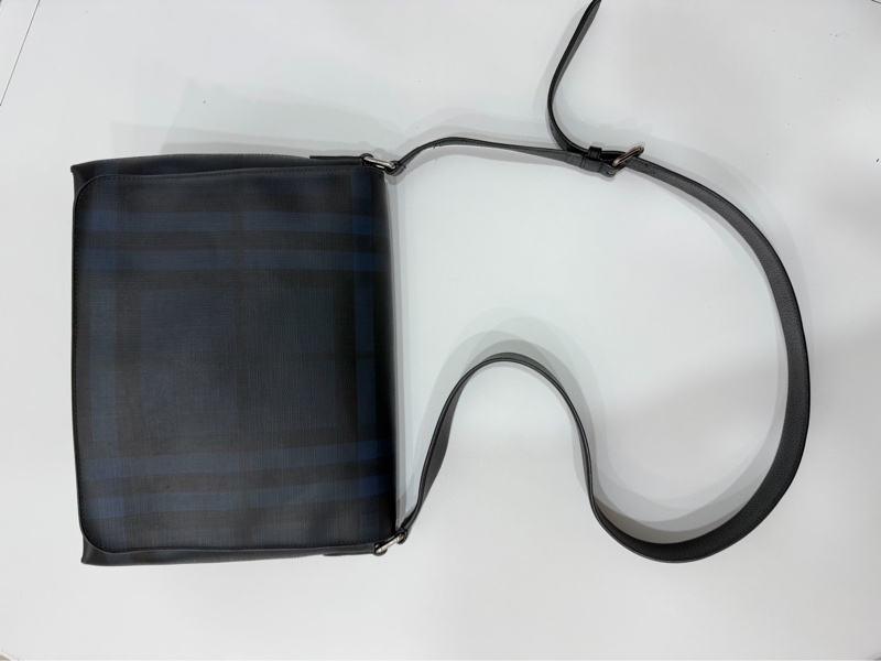 BURBERRY LONDON CHECK LOGO 格紋 郵差包 斜背包 側背包 肩背包-5