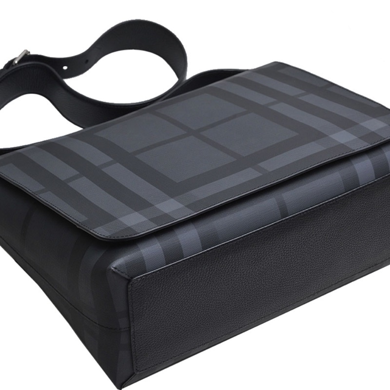 BURBERRY LONDON CHECK LOGO 格紋 郵差包 斜背包 側背包 肩背包-10