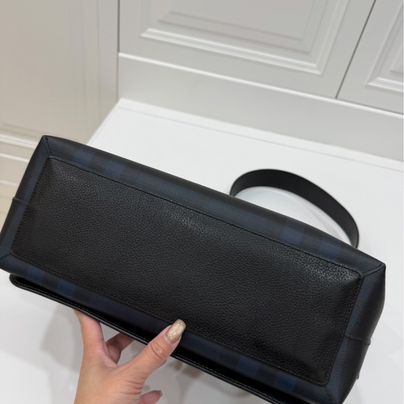 BURBERRY LONDON CHECK LOGO 格紋 郵差包 斜背包 側背包 肩背包-12