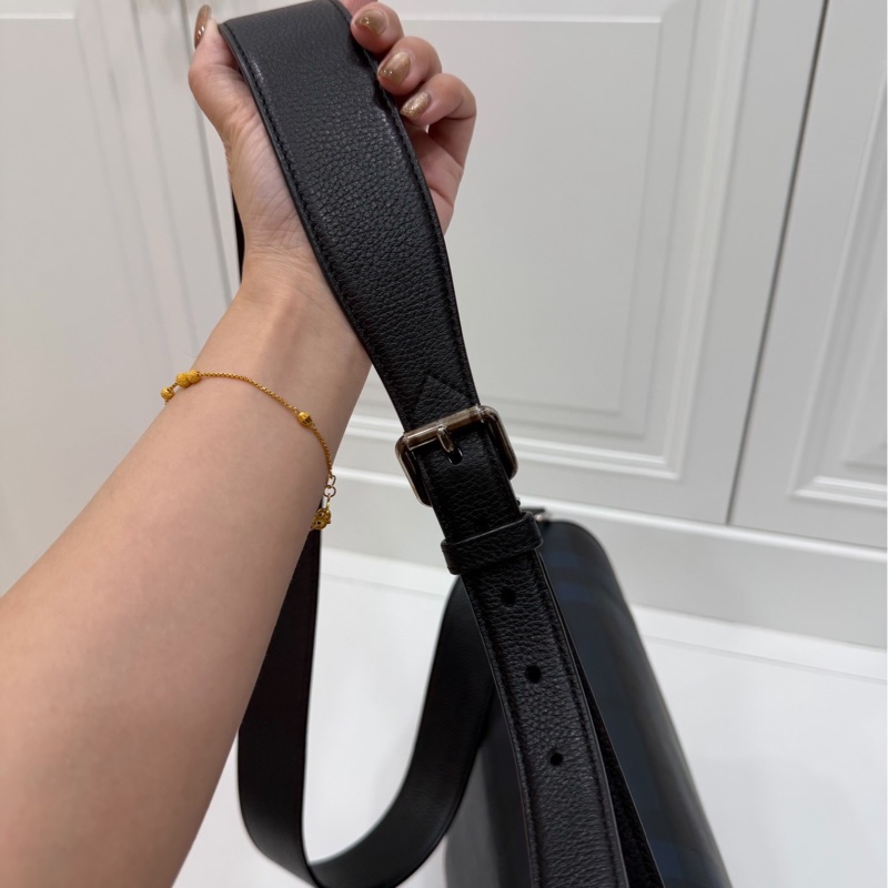 BURBERRY LONDON CHECK LOGO 格紋 郵差包 斜背包 側背包 肩背包-18