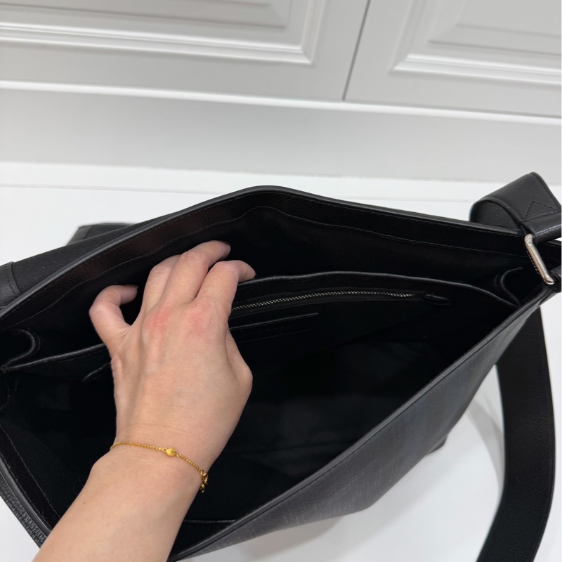 BURBERRY LONDON CHECK LOGO 格紋 郵差包 斜背包 側背包 肩背包-23