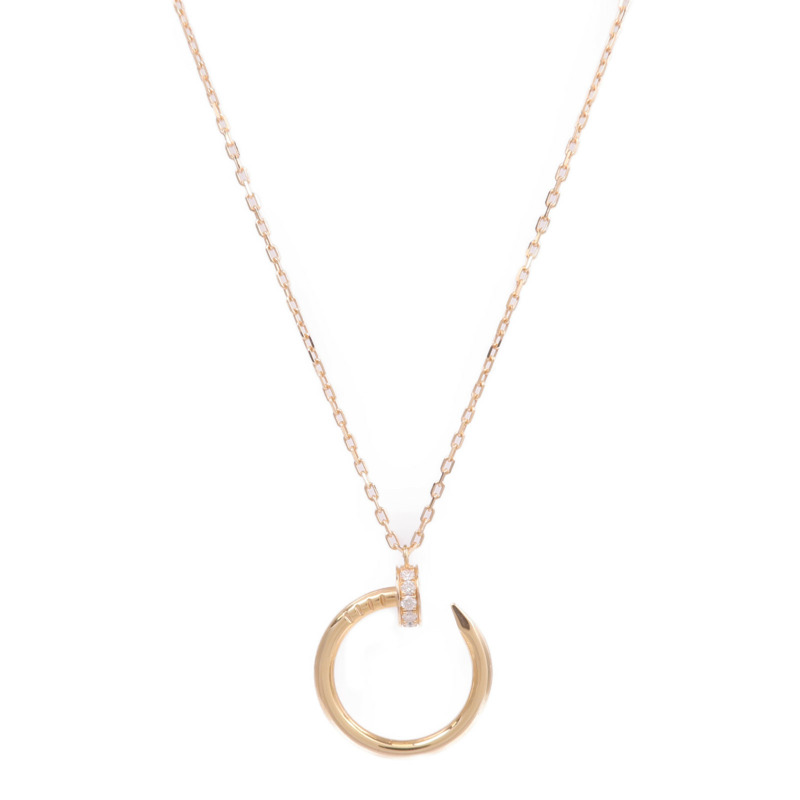 CARTIER 18K玫瑰金Juste Un Clou Necklace鑽石項鍊-1