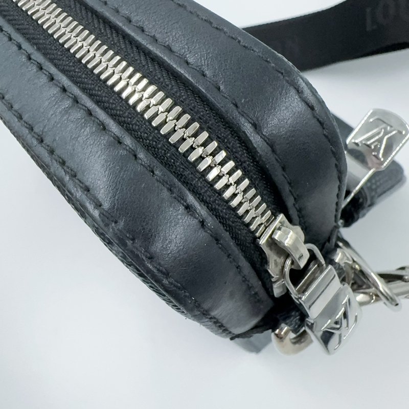 LV包包黑灰棋盤格帆布三合一斜背郵差包/N50017-19