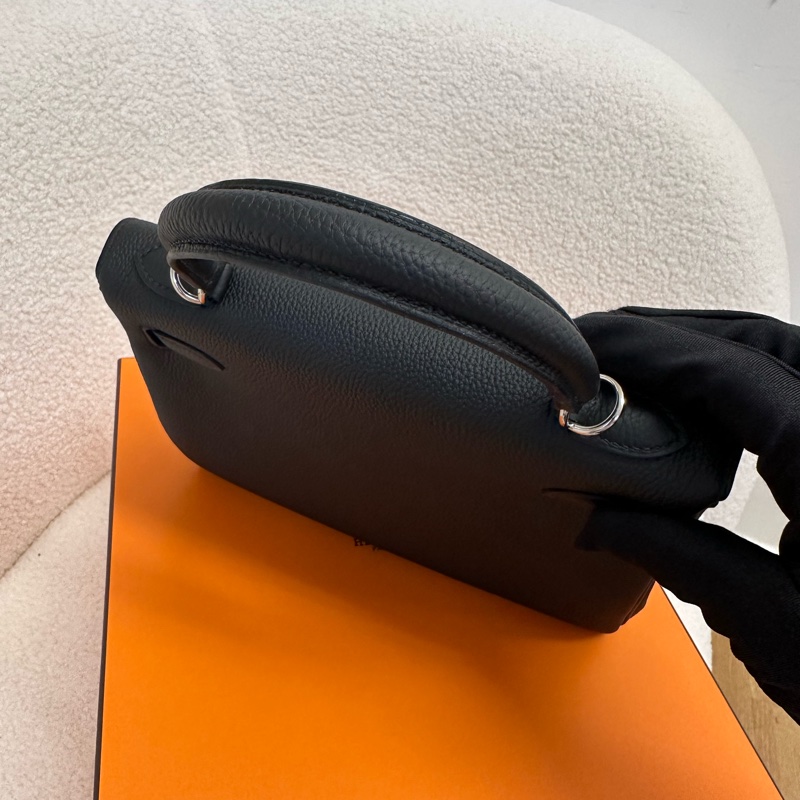 全套 全新 26.3月單 Hermes 愛馬仕 Kelly25 黑銀 Togo皮 K刻~質感無敵 黑銀配色經久不衰 好飒~-2