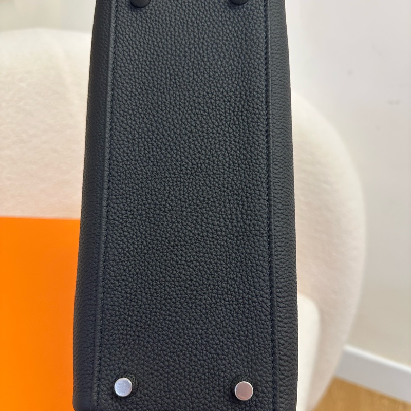 全套 全新 26.3月單 Hermes 愛馬仕 Kelly25 黑銀 Togo皮 K刻~質感無敵 黑銀配色經久不衰 好飒~-3